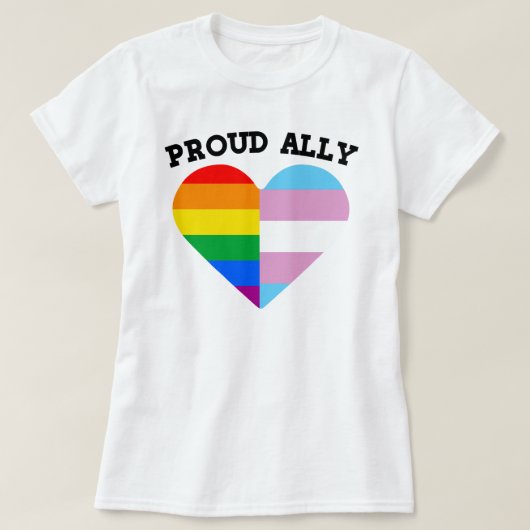 誇りを持ったLGBTQ同盟 Tシャツ (デザイン正面)
