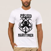 誇りを持ったMaritimer Tシャツoctopusライトハウスルート Tシャツ (正面)