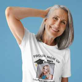 誇りを持ったMom of Graduate Photo 2021クラス卒業 Tシャツ