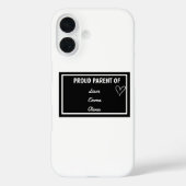 [誇りを持ったName 1], [Name 2] & [Name 3]の親 Case-Mate iPhoneケース (裏面)