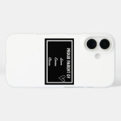 [誇りを持ったName 1], [Name 2] & [Name 3]の親 Case-Mate iPhoneケース (裏面 (横))