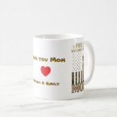 誇りを持ったNational Guard Mom – 愛国的軍隊 コーヒーマグカップ (正面右)