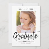 誇りを持って撮影した卒業写真のお知らせ 案内状 (正面)