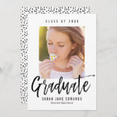 誇りを持って撮影した卒業写真のお知らせ 案内状 (正面/裏面)