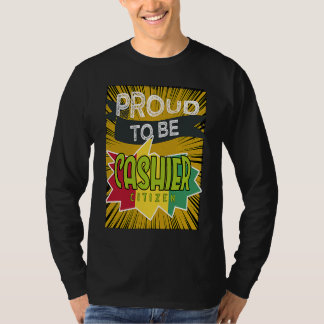 誇りを持つレジ係市民職業キャリアワーカー Tシャツ