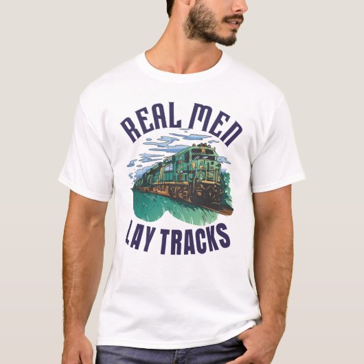 誇りを持つ線路建設者 Tシャツ (正面)