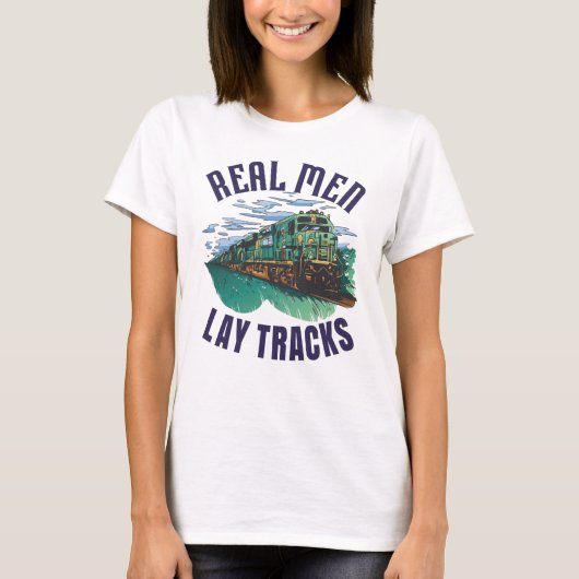 誇りを持つ線路建設者 Tシャツ (正面)