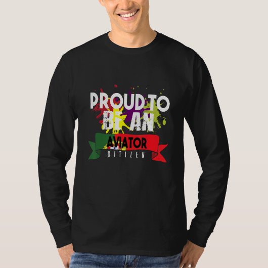 誇りを持つ航空従事者 職業 キャリア ワーカー Tシャツ (正面)