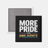 誇りを掲げ偏見をなくそう LGBT ゲイ・プライド月間 マグネット (正面/裏面)