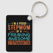 誇りステップマム ステップ娘 引用ギフト キーホルダー (裏面)