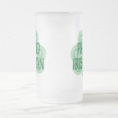 誇り高いアイルランド人ステイン フロストグラスビールジョッキ (中央)