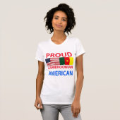 誇り高いカメルーン人のアメリカ人 Tシャツ (正面フル)