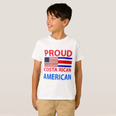 誇り高いコスタリカのアメリカ人 Tシャツ (正面フル)