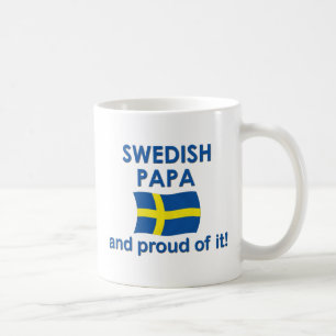 誇り高いスウェーデンのパパ コーヒーマグカップ