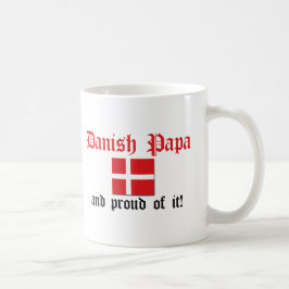 誇り高いデンマークのパパ コーヒーマグカップ