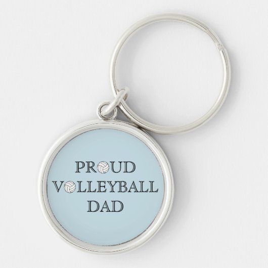 誇り高いバレーボールのパパKeychain キーホルダー (正面)