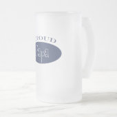 誇り高いパパ フロストグラスビールジョッキ (正面右)