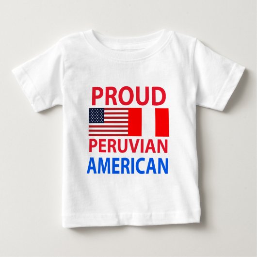 誇り高いペルーのアメリカ人 ベビーTシャツ (正面)