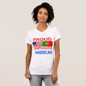 誇り高いポルトガルのアメリカ人 Tシャツ (正面フル)