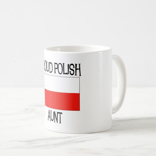 誇り高いポーランドの叔母さん コーヒーマグカップ (正面右)