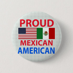 誇り高いメキシコ系アメリカ人 缶バッジ