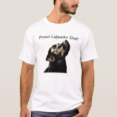 誇り高いラブラドールのパパ! Tシャツ (正面)