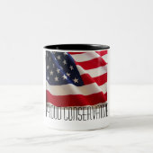 誇り高い保守主義者 ツートーンマグカップ (中央)
