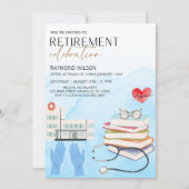 誇り高い医退職した師 – 医療の退職パーティー 招待状 (正面)