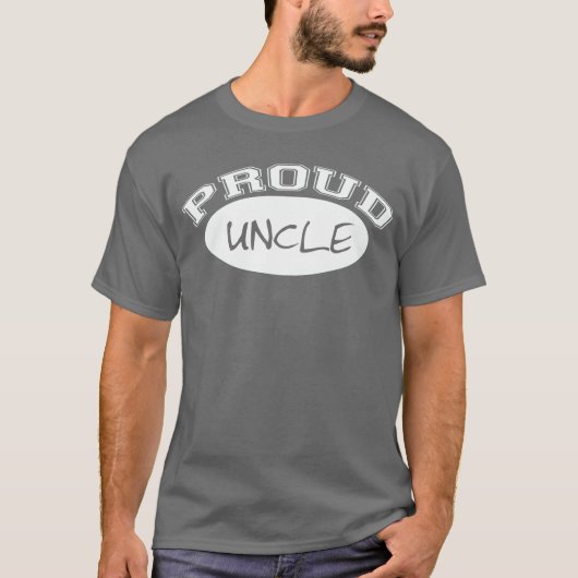 誇り高い叔父さん(白い) Tシャツ (正面)