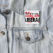 誇り高い大げさに同情する人の自由主義者 缶バッジ (インサイチュ)