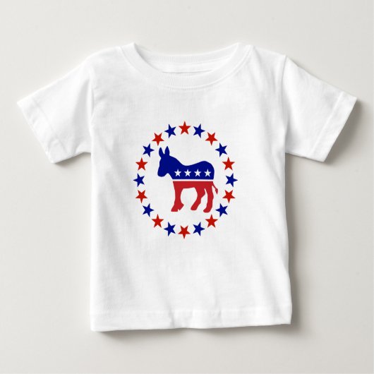 誇り高い民主党員はオリジナルを主演します ベビーTシャツ (正面)