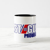 誇り高い沿岸警備隊の祖父 ツートーンマグカップ (中央)