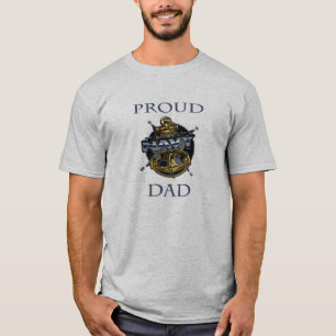 誇り高い海軍パパ Tシャツ