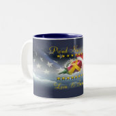 誇り高い海軍叔母さん ツートーンマグカップ (正面左)