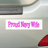 誇り高い海軍妻 バンパーステッカー (車上)
