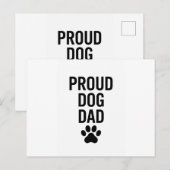 誇り高い犬パパ – 男性への面白いペット愛好家ギフト ポストカード (正面/裏面)