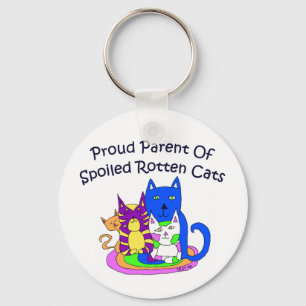 誇り高い猫親Keychain キーホルダー