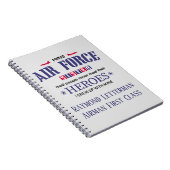 誇り高い空軍姉妹のパーソナライズなジャーナル ノートブック (右側)