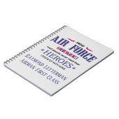 誇り高い空軍姉妹のパーソナライズなジャーナル ノートブック (左側)