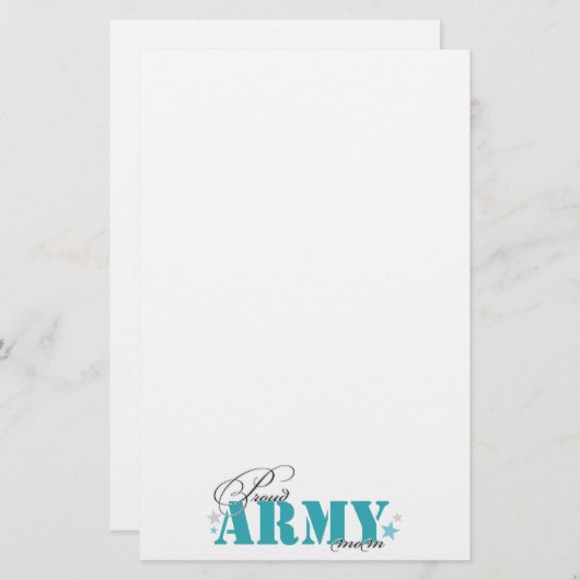 誇り高い軍隊のお母さん 便箋 (正面/裏面)