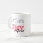 誇り高い軍隊のガールフレンド コーヒーマグカップ (正面左)