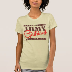 誇り高い軍隊のガールフレンド Tシャツ