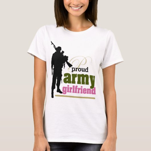 誇り高い軍隊のガールフレンド Tシャツ (正面)