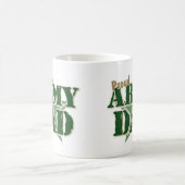 誇り高い軍隊のパパ コーヒーマグカップ (中央)