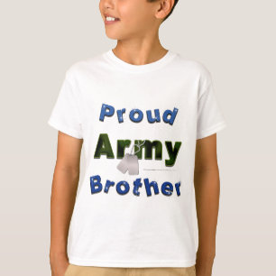誇り高い軍隊の兄弟はティーをからかいます Tシャツ