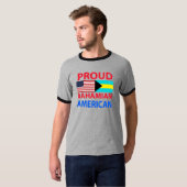 誇り高いBahamianのアメリカ人 Tシャツ (正面フル)