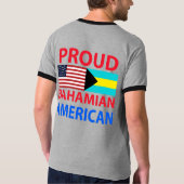 誇り高いBahamianのアメリカ人 Tシャツ (裏面)