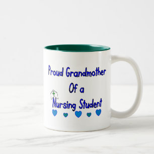 誇り高いGranmotherの看護学生 ツートーンマグカップ