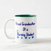 誇り高いGranmotherの看護学生 ツートーンマグカップ (左)