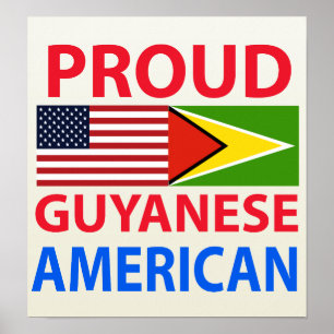 誇り高いGuyaneseアメリカ人 ポスター